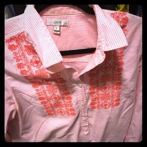 Jcrew button down top size 8